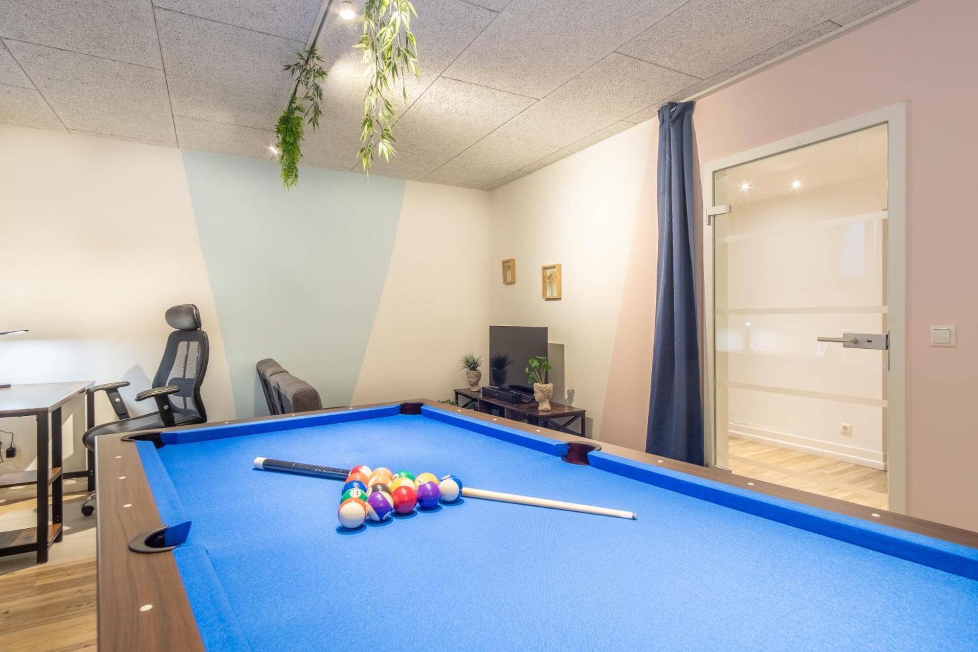 莱比锡Pool Table Heaven, Workstation, 4K Tv, Netflix公寓 外观 照片